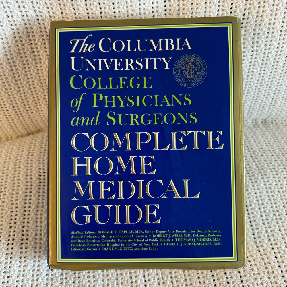 Vintage 1985 HC Columbia Univ Complete Home Medical Guide
